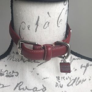 Authentic Coach Leather Dog Collar
